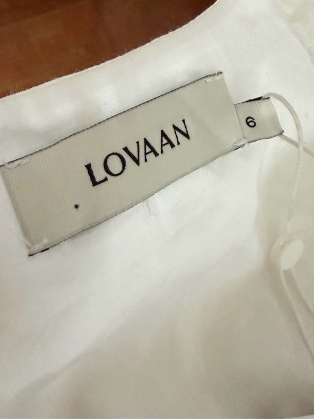 NWT Lovaan- Boehm Short-Sleeve Cotton Midi Dress White Size AU 6 US 2 Summer - Picture 14 of 14